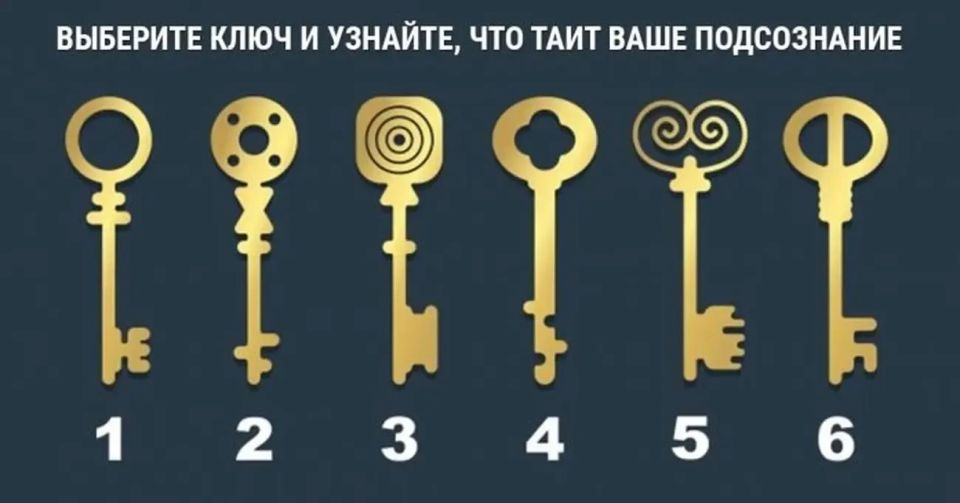Выберите ключ — и узнайте тайны своего характера: тест покажет вашу истинную сущность