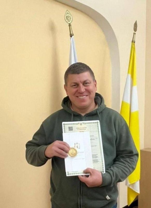 Отца одиннадцати детей поздравили в Ессентуках