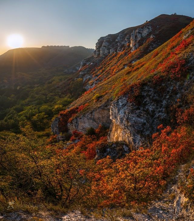 Боргустанский горный хребет в окресностях Кисловодска