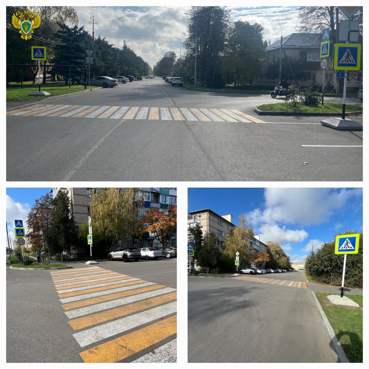 По требованию прокуратуры пешеходный переход в Изобильном приведен в нормативное состояние