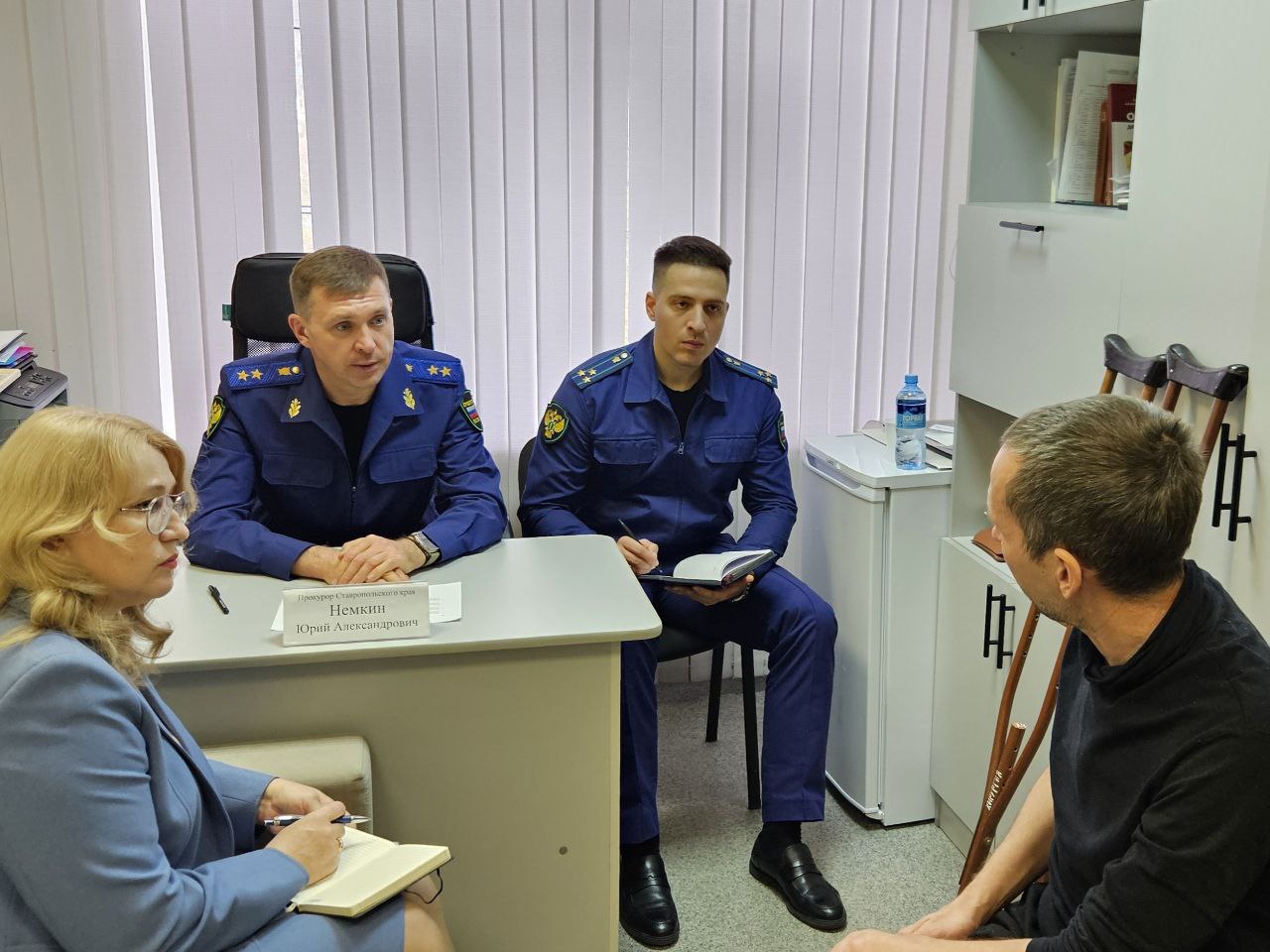 Прокурор края Юрий Немкин навестил участников СВО в Ставрополе Прокурор края Юрий Немкин навестил участников СВО в Ставрополе
