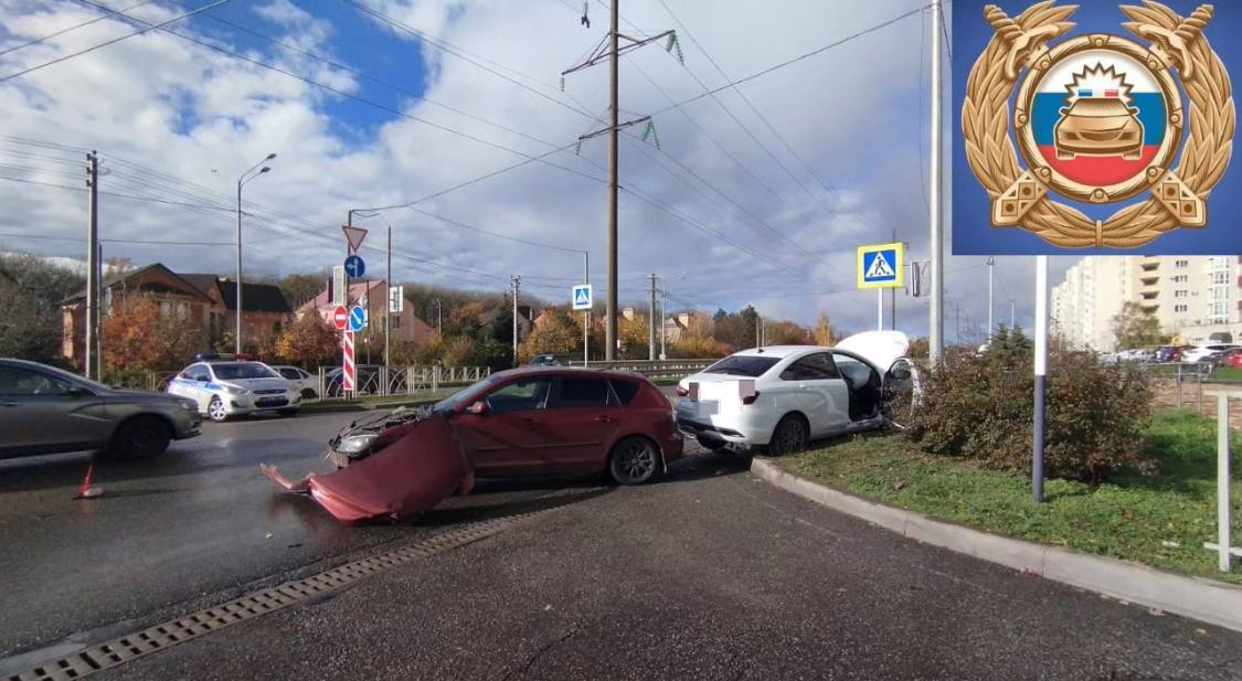 В Ставрополе нарушение очередности проезда привело к автоаварии
