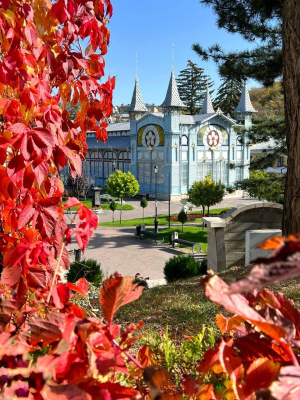 Осенний Пятигорск. Только посмотрите на эти золотистые улицы : Фотограф Артём Мелетов Подпишись на @kpstav | Читать нас в MAX