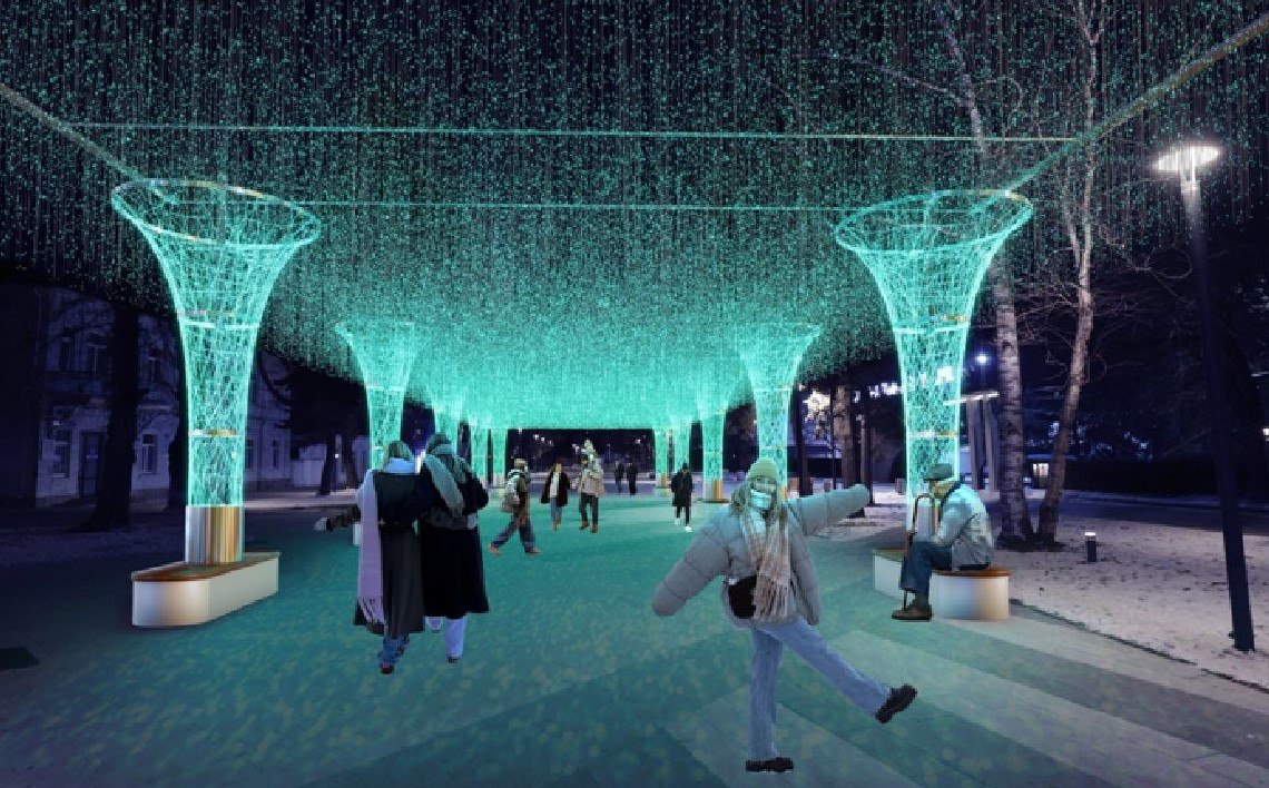 Световой тоннель установят к Новому году в Ставрополе Световой тоннель установят к Новому году в Ставрополе