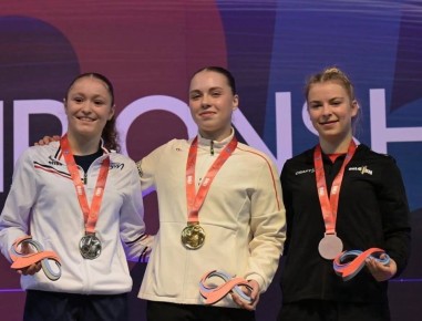 Ставропольская спортсменка Арина Каляндра завоевала золотую медаль на чемпионате мира по прыжкам на батуте в дисциплине «акробатическая дорожка»