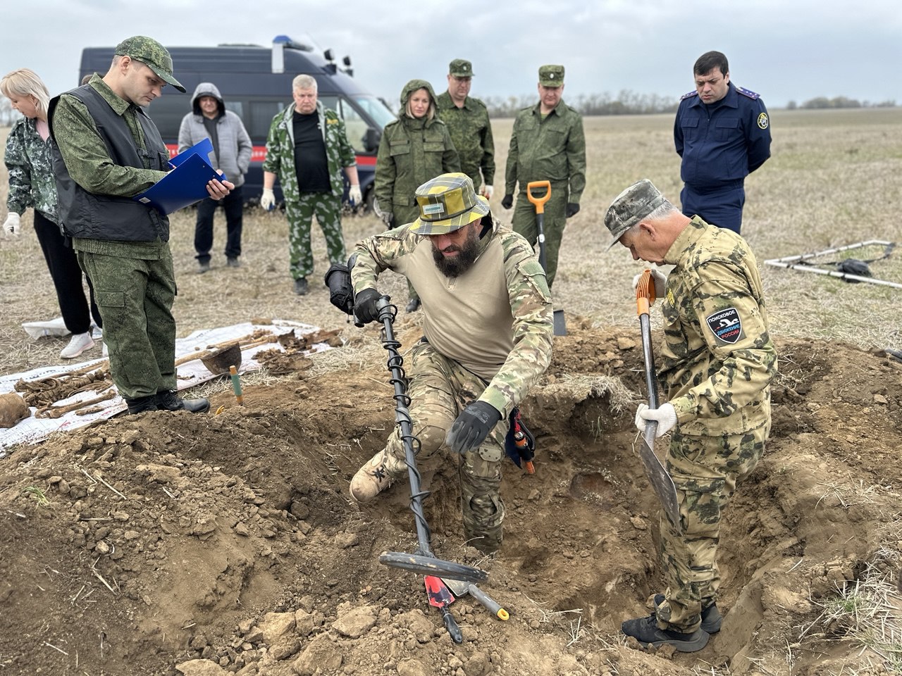 В Ставропольском крае сотрудниками СК России в рамках поисковых работ обнаружены останки бойцов Красной Армии В Ставропольском крае сотрудниками СК России в рамках поисковых работ обнаружены останки бойцов Красной Армии