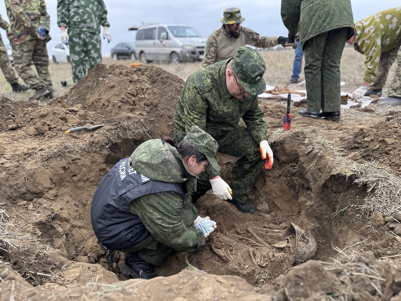 В Ставропольском крае сотрудниками СК России в рамках поисковых работ обнаружены останки бойцов Красной Армии В Ставропольском крае сотрудниками СК России в рамках поисковых работ обнаружены останки бойцов Красной Армии