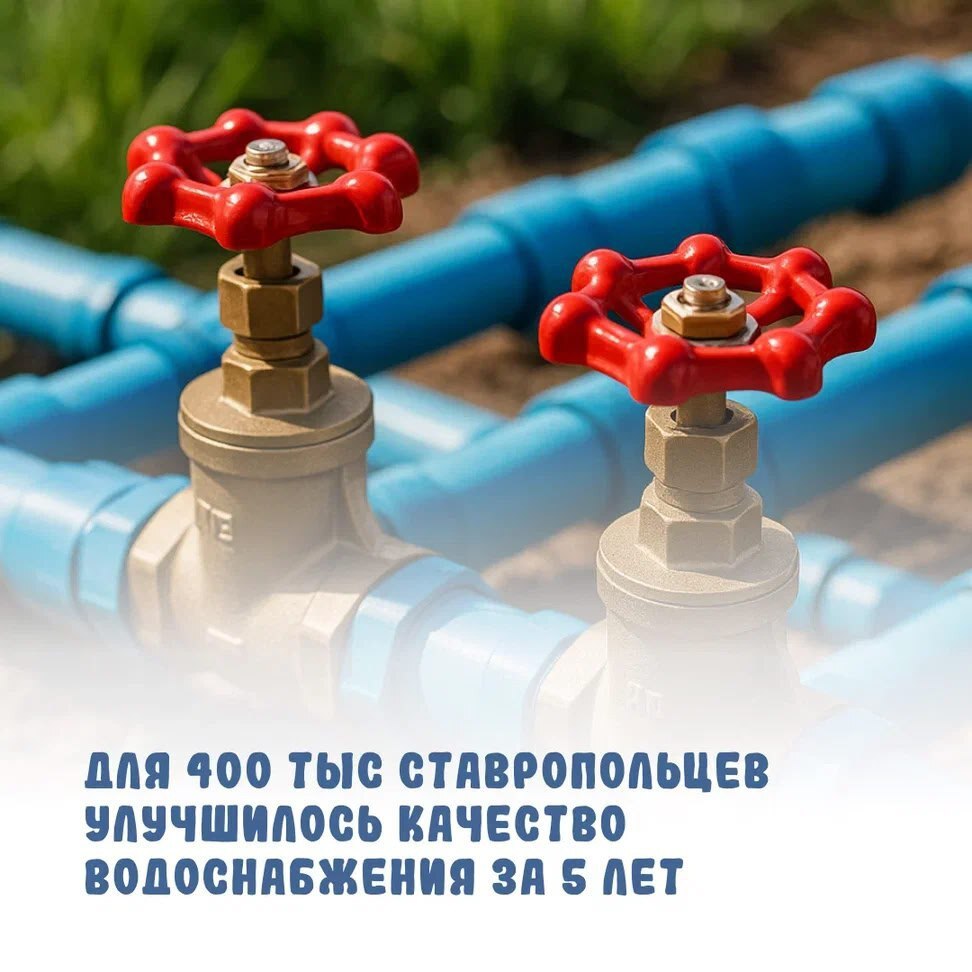 За 5 лет качество водоснабжения улучшилось для 400 тысяч ставропольцев