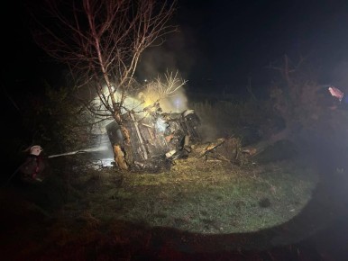 Водитель Mercedes погиб в загоревшемся авто на Ставрополье