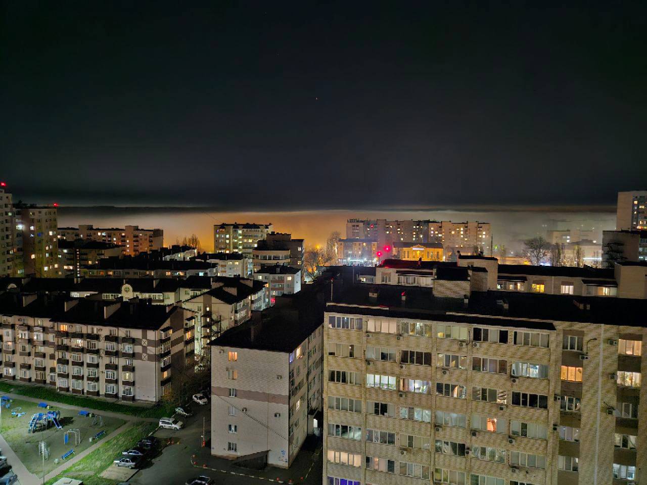 Зелёную рощу в Ставрополе укрыло дымным одеялом