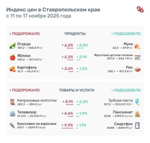 Яблоки, картофель и огурцы подорожали на Ставрополье