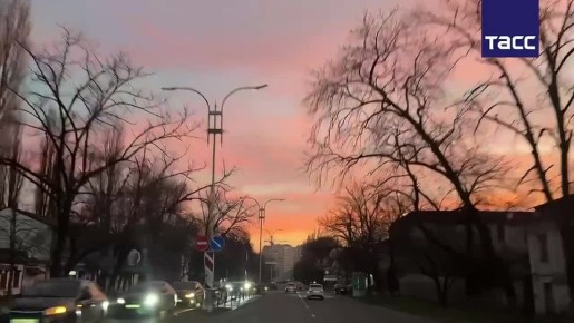 Закат в Пятигорске в воскресенье вечером
