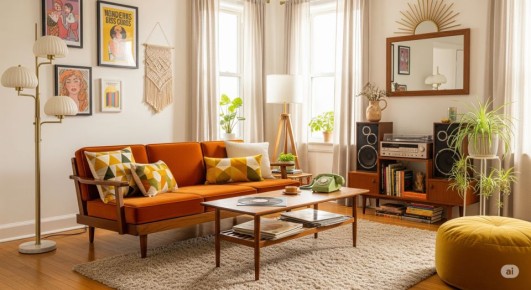 Возвращаемся в прошлое: как создать уютный ретро-интерьер