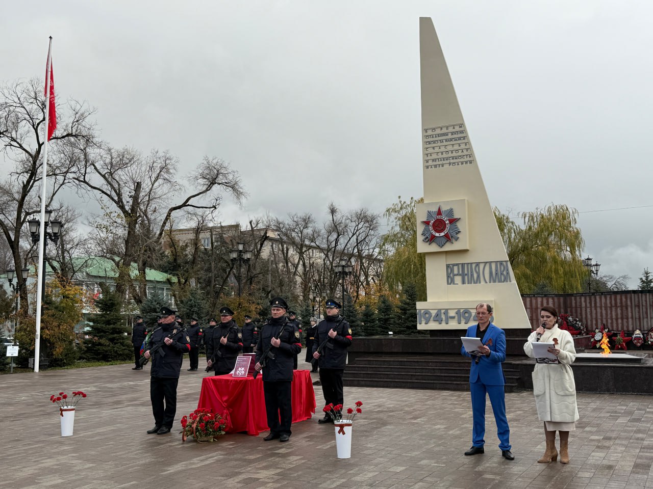 В Ставропольском крае сотрудники СК России приняли участие в церемонии захоронения останков воина Великой Отечественной войны