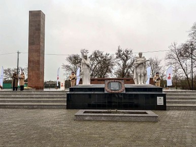 Воинский мемориал открыли после реконструкции на Ставрополье