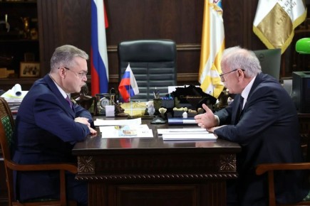 Состоялась рабочая встреча Председателя Думы Ставрополья Николая Великданя и Губернатора региона Владимира Владимирова