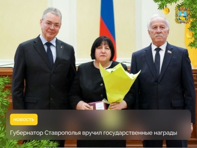 В преддверии Дня Конституции глава региона Владимир Владимиров в краевом правительстве провел церемонию вручения государственных и краевых наград