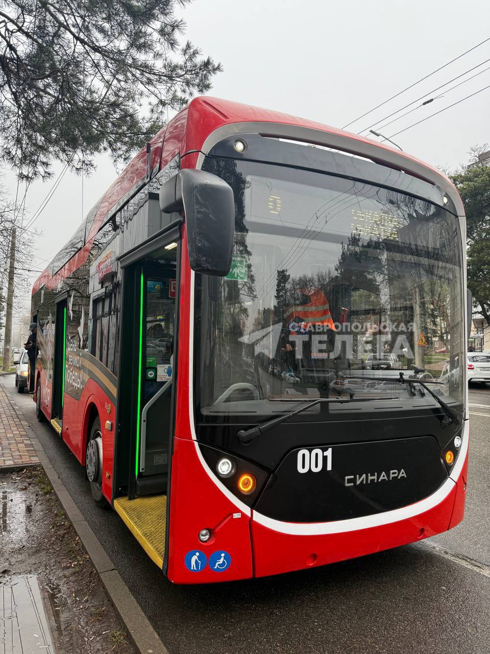Новый красненький троллейбус с автономным ходом — уже на улицах Ставрополя!