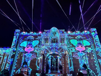 Сказка огней и света продолжается на Курортном бульваре Кисловодска