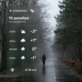 Доброе утро. Погода в Ставрополе сегодня Подпишись на «Победу26» в Max