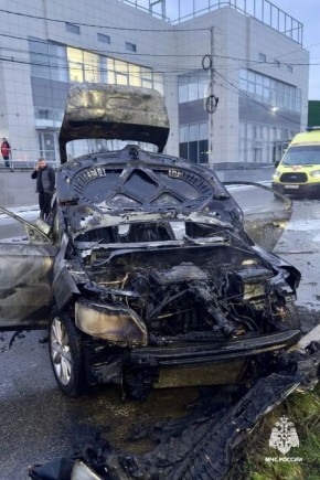 Причиной возгорания автомобиля в Ставрополе могла стать утечка газа