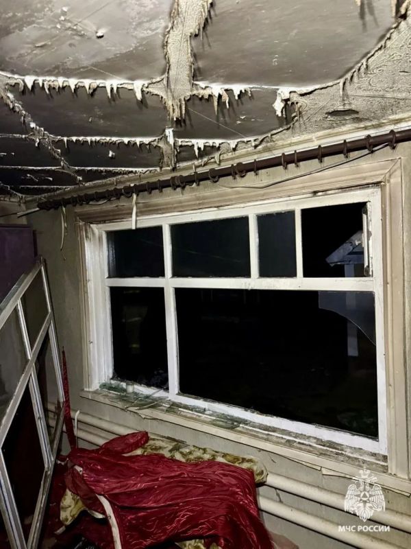 Два человека отравились при пожаре в селе Гофицком — возможен пожог