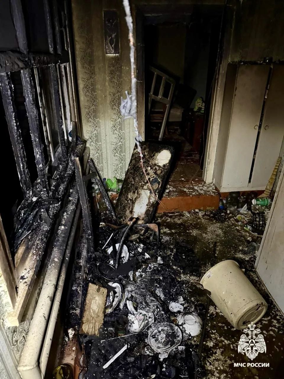 Два человека отравились при пожаре в селе Гофицком — возможен пожог Два человека отравились при пожаре в селе Гофицком — возможен пожог