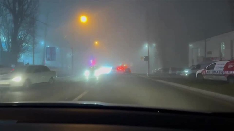 Густой туман накрыл Ставрополь