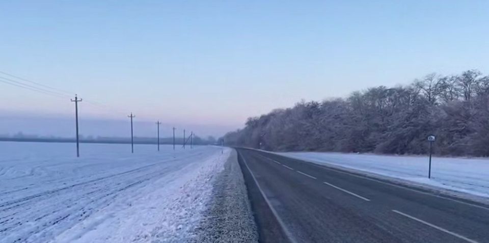 На дорогах Ставрополья снег и туман
