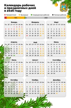 31 декабря все ближе и ближе, а значит совсем скоро мы сменим календарь на новый 2026 год