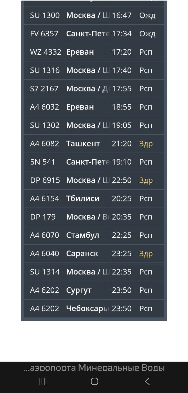 Более 10 рейсов задерживаются в аэропорту Минеральные Воды Более 10 рейсов задерживаются в аэропорту Минеральные Воды