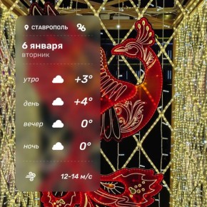 Погода в Ставрополе 6 января