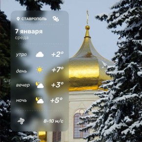 Погода в Ставрополе 7 января