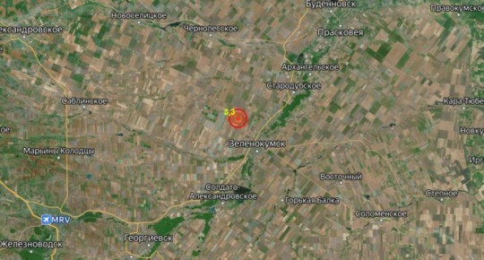 Землетрясение магнитудой 3,3 произошло на Ставрополье