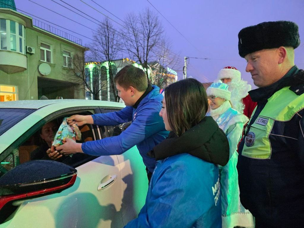 Автоинспекторы, депутаты и общественники Пятигорска провели акцию «В новый год без ДТП!» Автоинспекторы, депутаты и общественники Пятигорска провели акцию «В новый год без ДТП!»