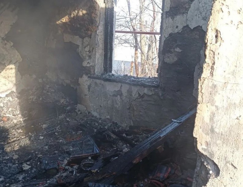 В Шпаковском округе при пожаре пострадала женщина