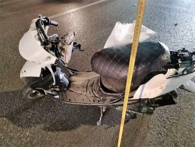 В Пятигорске в автоаварии пострадал водитель скутера не имеющий водительских прав