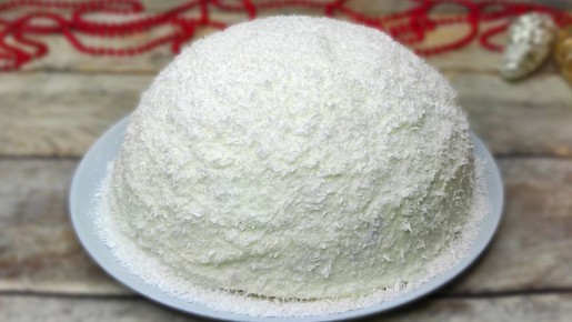 Новый год с веселым обаянием: торт «Снежный панчо» с ананасами