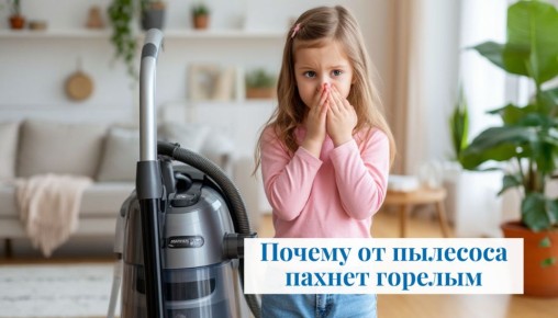 Горелый запах из пылесоса: причины и решения