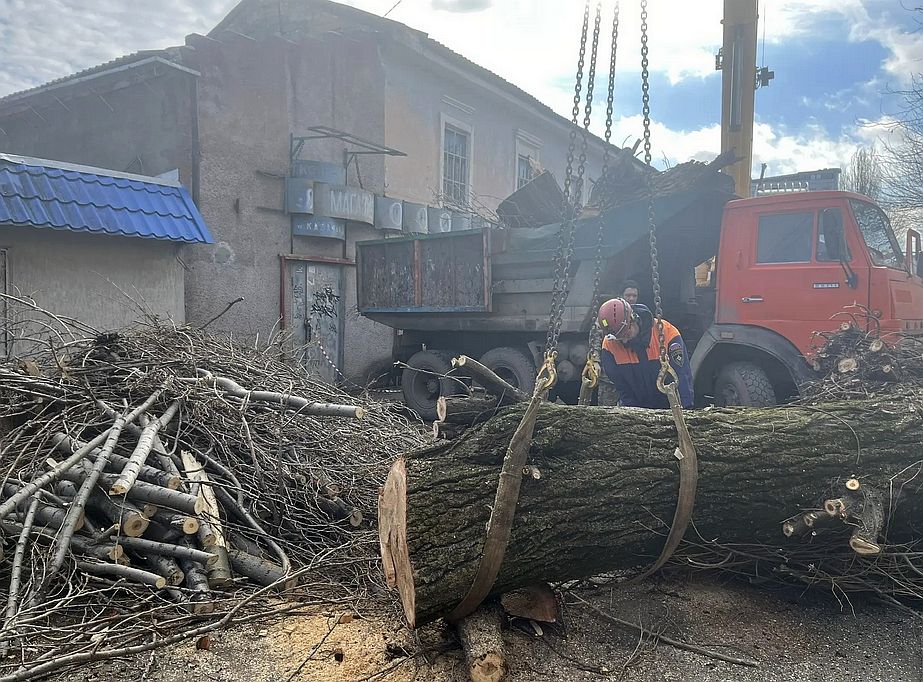 В Ставрополе устраняют последствия урагана