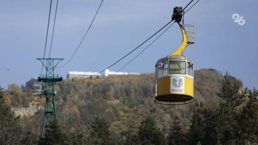 Канатная дорога в Кисловодске временно не работает из-за непогоды