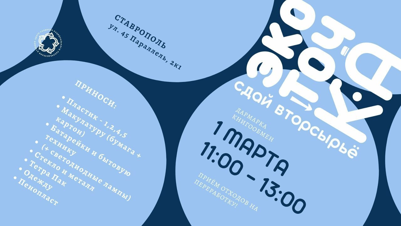 В Ставрополе пройдет весенняя «Экоточка»