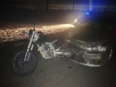 Юный водитель питбайка пострадал в ДТП на Ставрополье