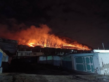 Гора Шелудивая горит в Лермонтове