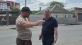 Дмитрий Ворошилов: На улице Коллективной, где ведем ремонтные работы на участке от магазина «Магнит» до улицы Кочубея, встретился с подрядчиками