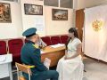 В Кисловодске участник СВО с супругой проголосовали на выборах в день свадьбы