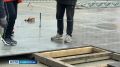 В центре Ставрополя начался монтаж ледового катка