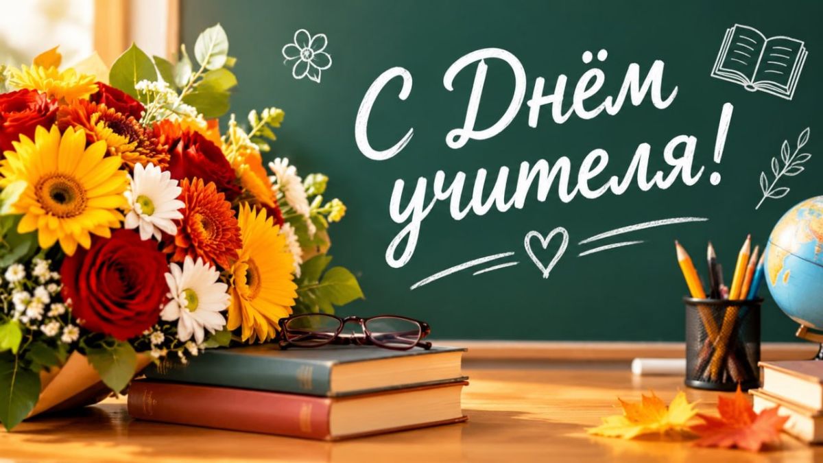 С Днём учителя!. Сегодня мы говорим «спасибо» тем, кто не просто даёт знания, а зажигает в сердцах искру любознательности и веры в себя
