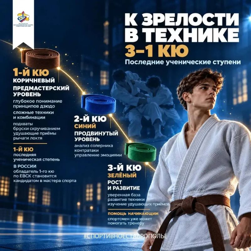 Цвет пояса в дзюдо — это не просто элемент экипировки, а отражение пути и уровня подготовки спортсмена Цвет пояса в дзюдо — это не просто элемент экипировки, а отражение пути и уровня подготовки спортсмена