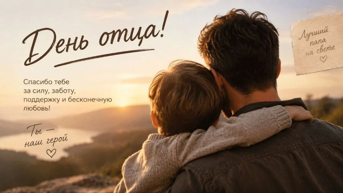 С Днём отца!. Сегодня - день, когда хочется особенно тепло сказать: спасибо за вашу силу, за тихое терпение, за то, что вы просто есть